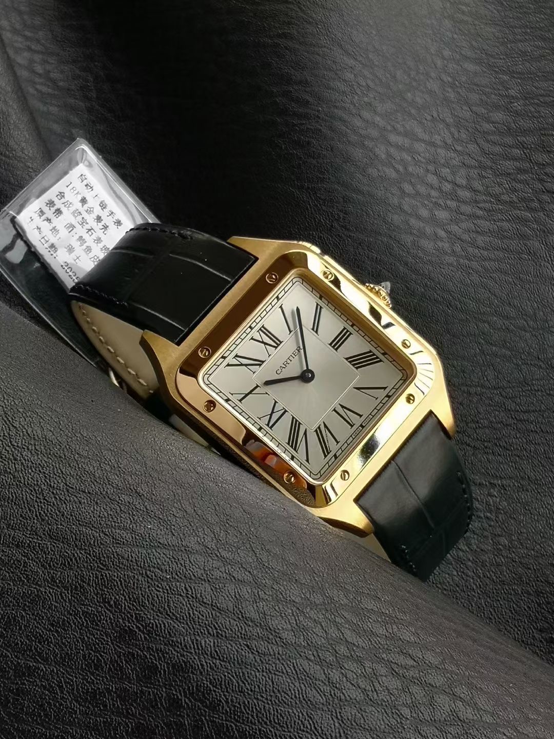 까르띠에 산토스 뒤몽 엑스트라 라지 골드