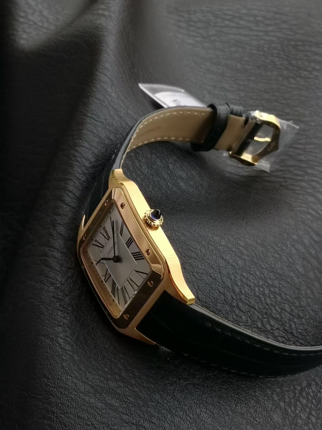 까르띠에 산토스 뒤몽 엑스트라 라지 골드