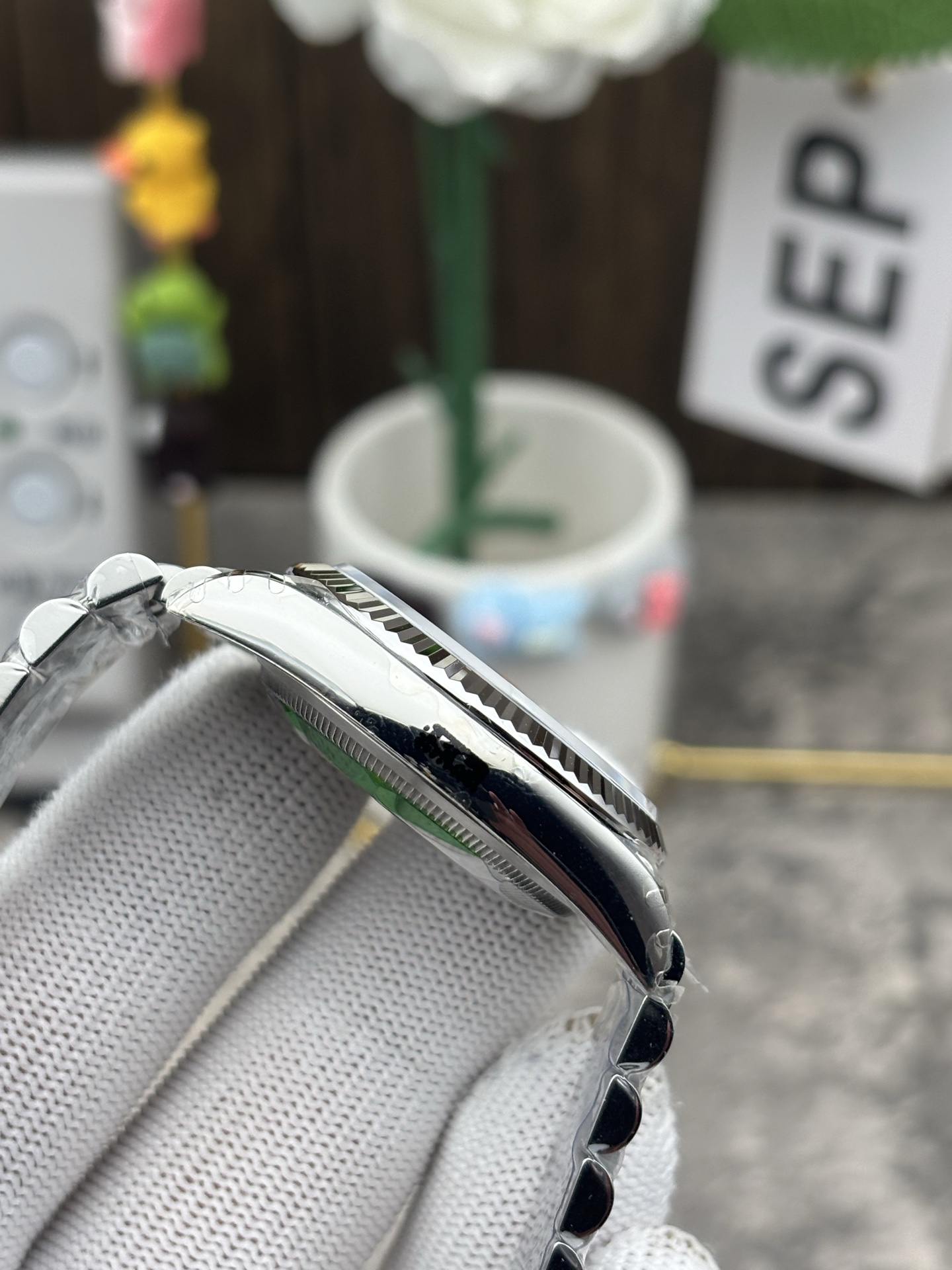 롤렉스 데이 저스트 브라이트 블루 쥬빌리