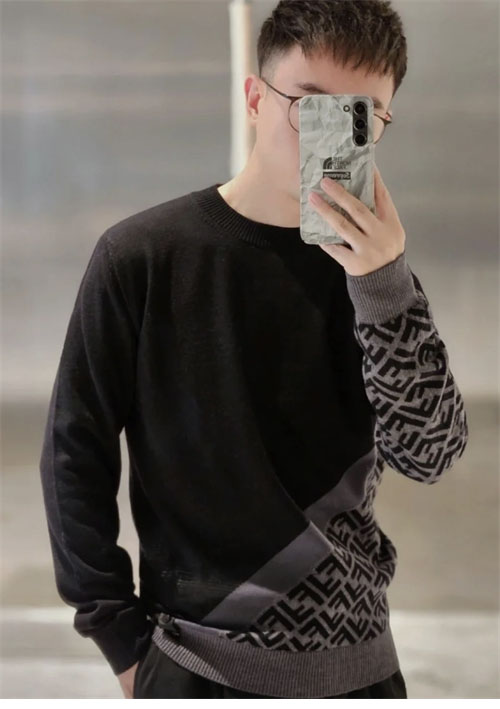 펜디 FF 다이고널 울 니트 스웨터