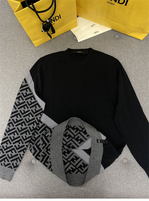 펜디 FF 다이고널 울 니트 스웨터