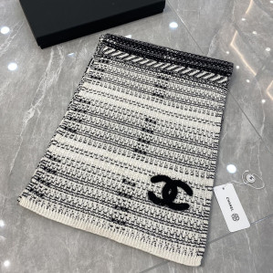 샤넬 24A 체크 캐시미어 머플러