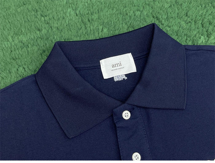 아미 드 꾀흐 화이트 하트 반소매 폴로 셔츠