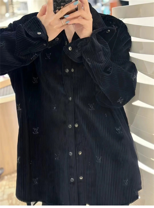 루이비통 디아만테 크리스탈 LV 코듀로이 셔츠