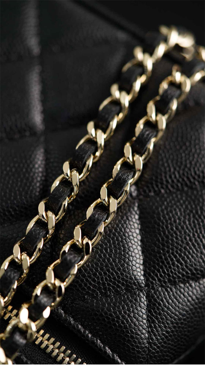 샤넬 25C 베니티 캐비어