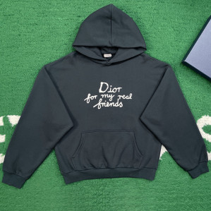 디올 x 힐튼 넬 로고 후디 스웨트셔츠