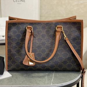 셀린느 카바스 미니 호리즌탈 토트백 트리옹프 캔버스 199742