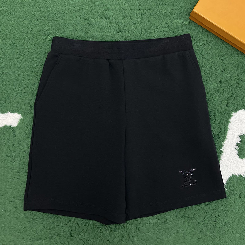 루이비통 라인스톤 LV 엠벨리시드 저지 숏 팬츠
