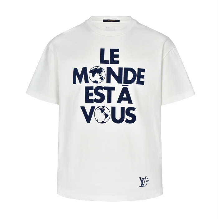 루이비통 Le Monde Est À Vous 그래픽 반팔 티셔츠