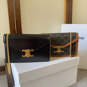 셀린 트리옹프 체인 마고 크로스 숄더 백 19.5*12.5*4.5CM “2COLOR”