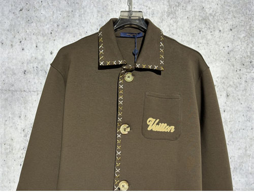 루이비통 엠브로이더드 코튼 워크웨어 자켓