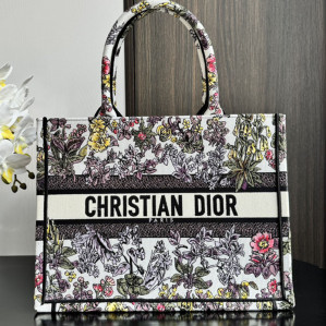 디올 북 토트백 미디엄 밀레피오리 유니콘 라떼 멀티