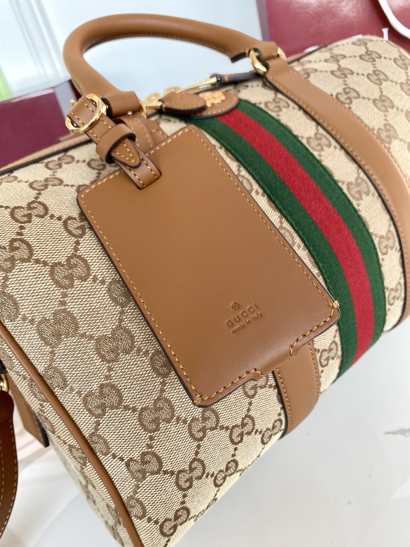 구찌 오피디아 미디움 보스턴백