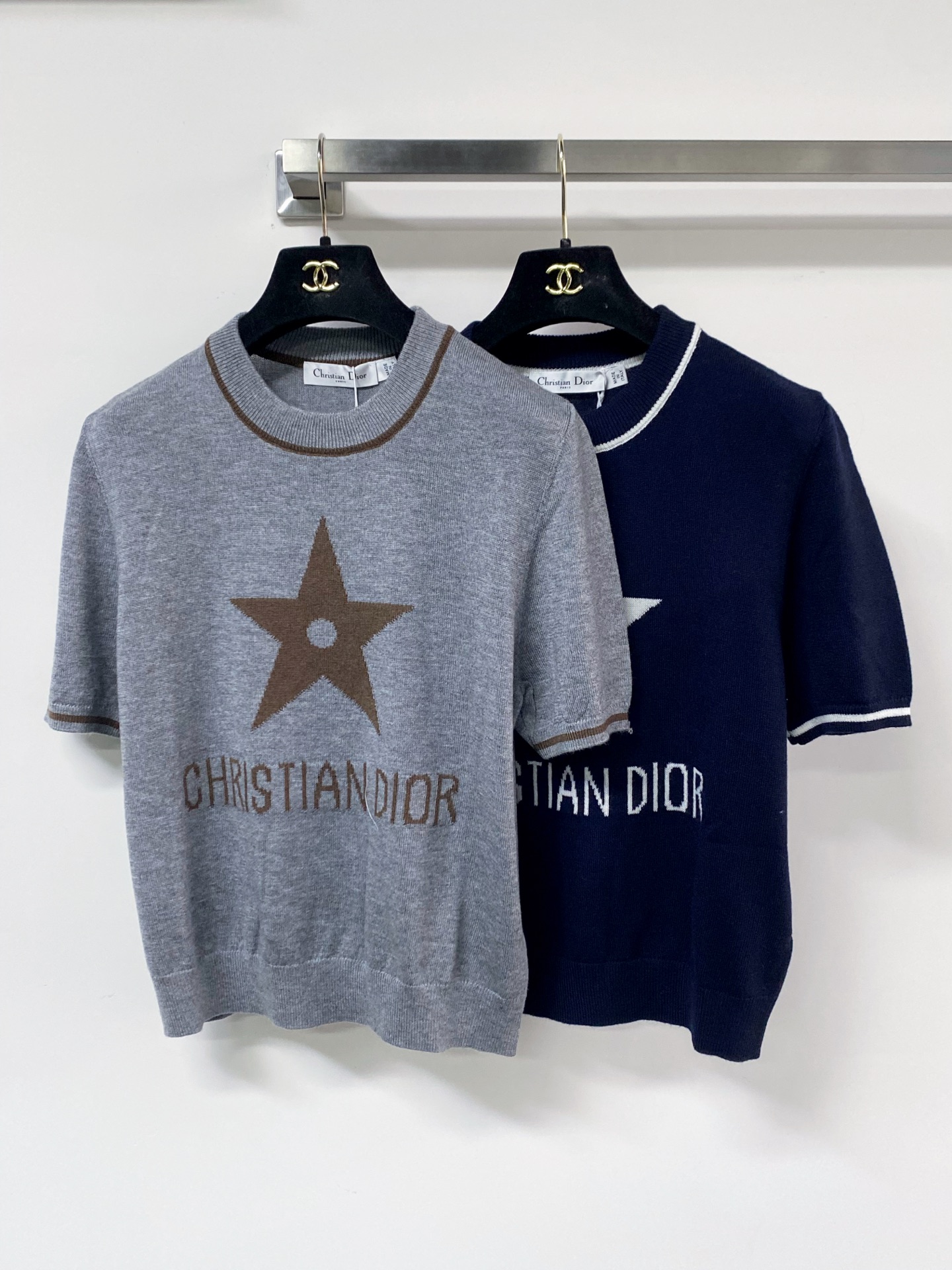 디올 스타 반소매 니트