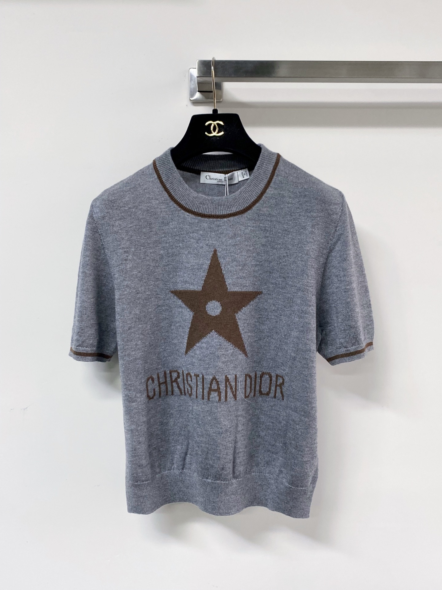 디올 스타 반소매 니트