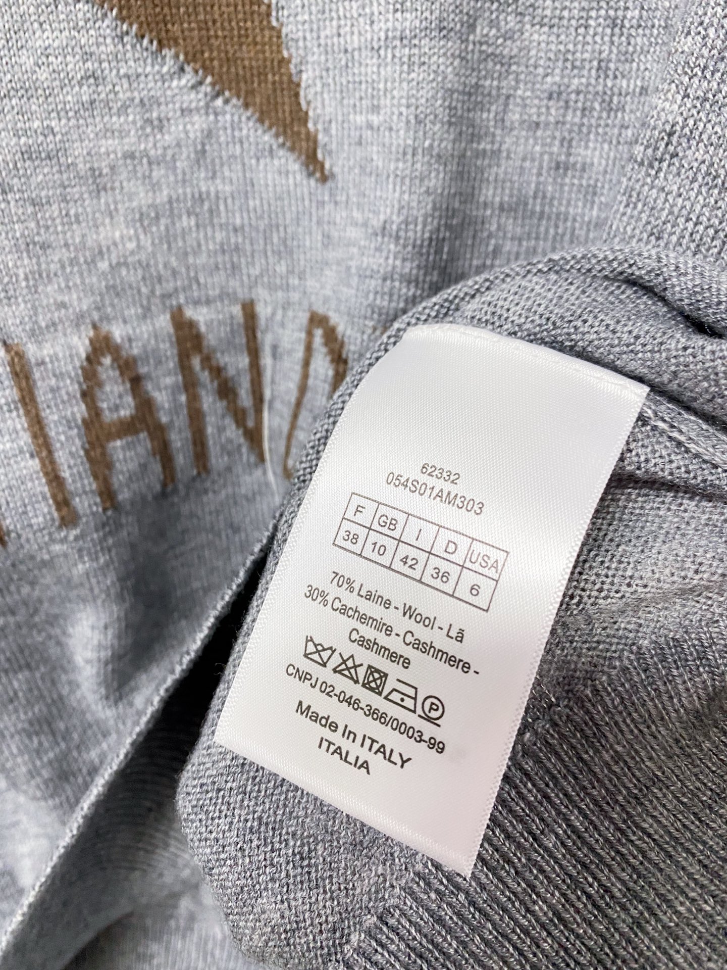 디올 스타 반소매 니트