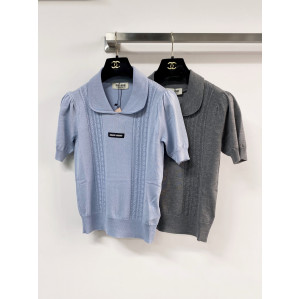 미우미우 케이블 폴로 셔츠