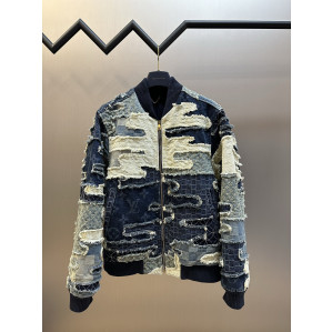 루이비통 패치워크 데님 봄버 자켓
