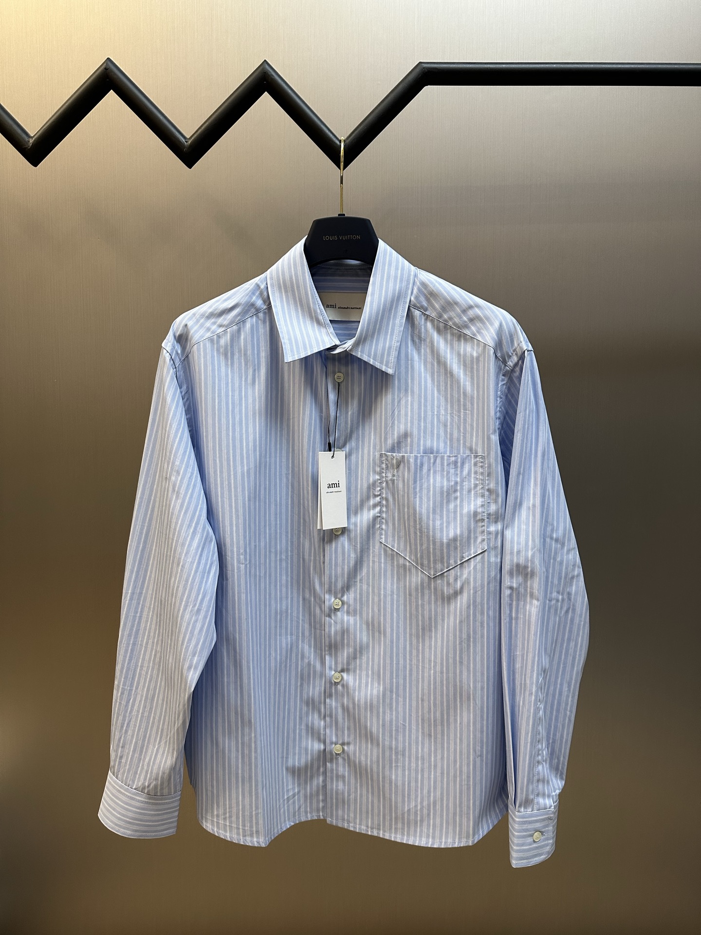 아미 파리스 오버사이즈 스트라이프 셔츠