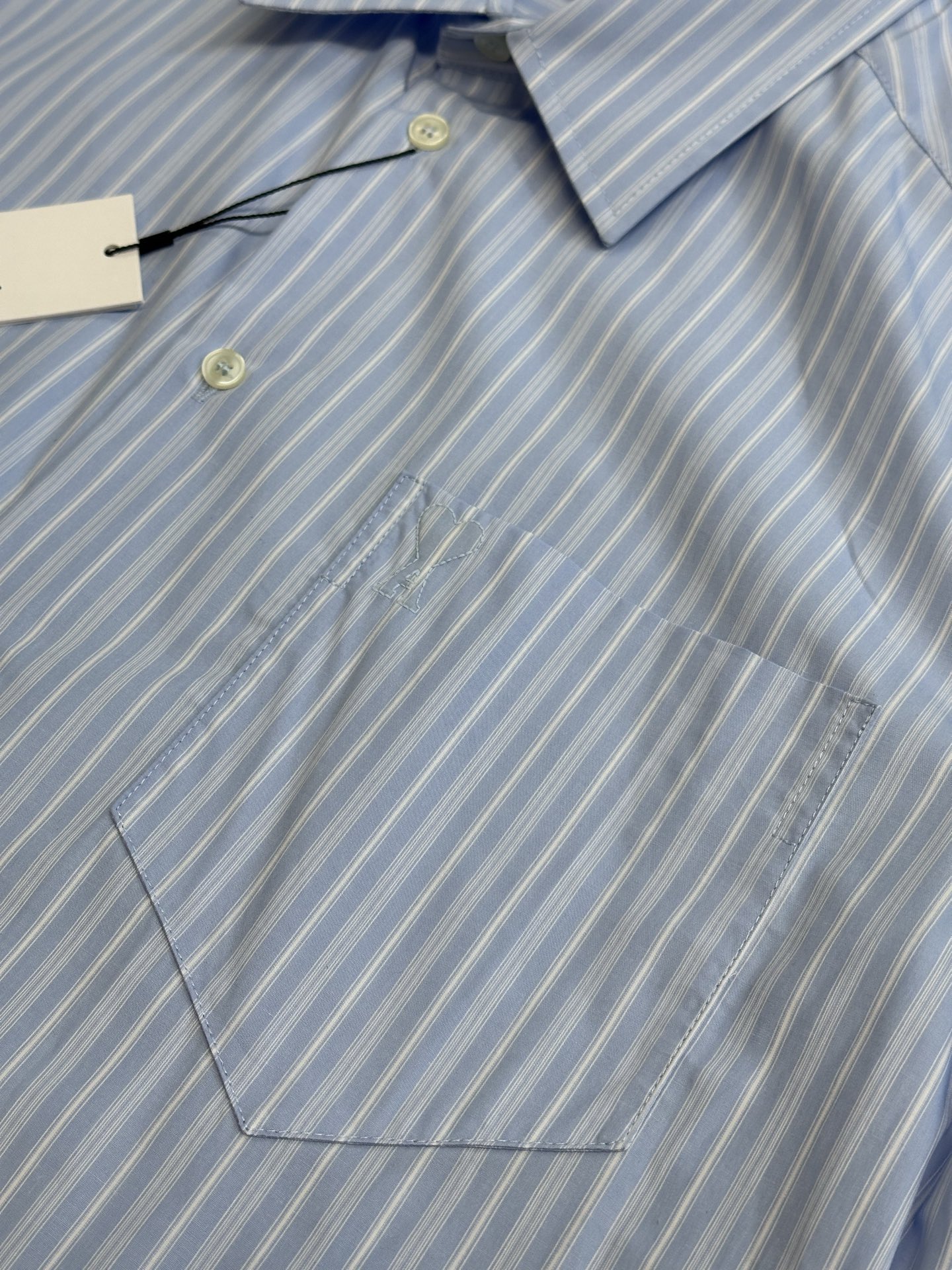 아미 파리스 오버사이즈 스트라이프 셔츠