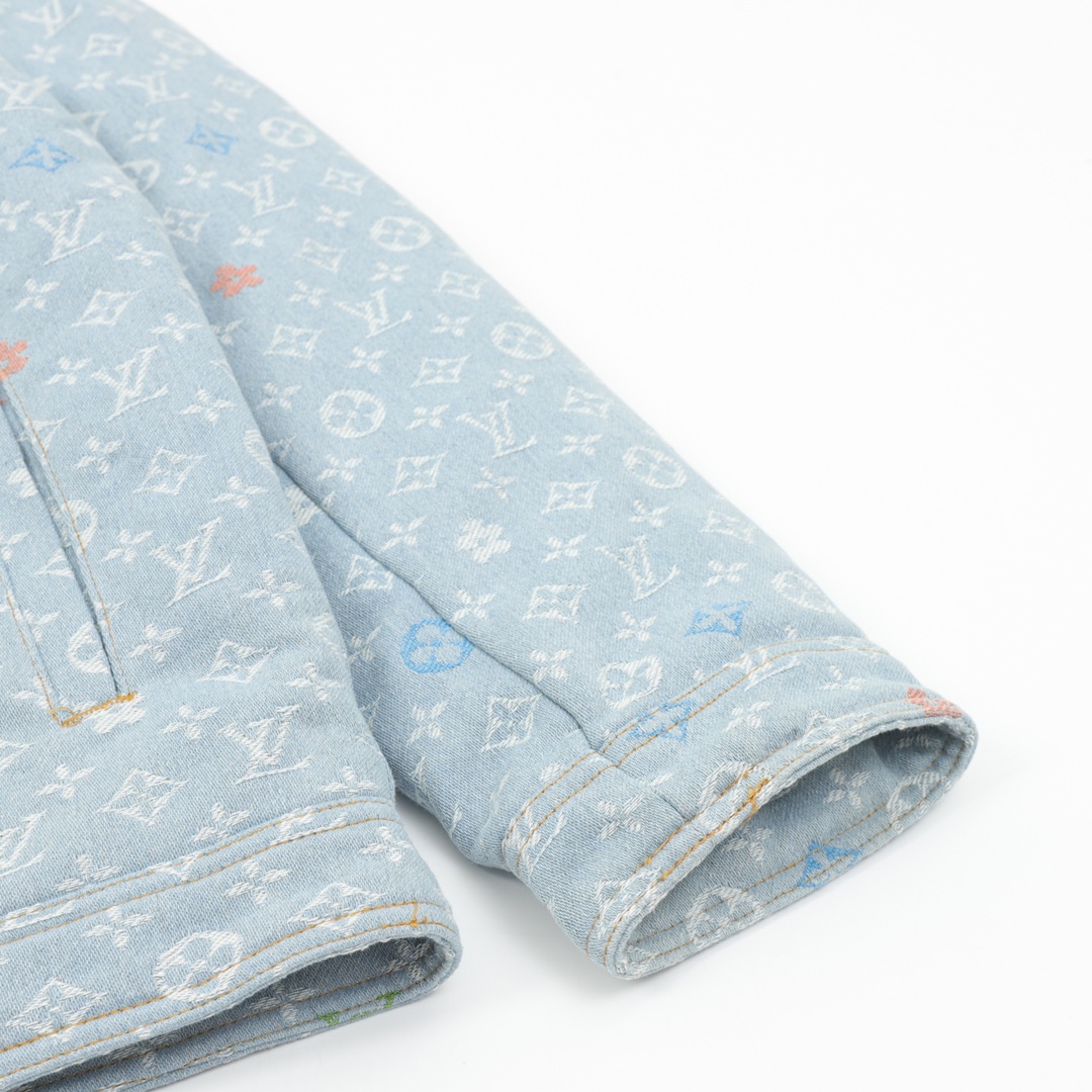 루이비통 모노그램 멀티컬러 데님 후디드 자켓