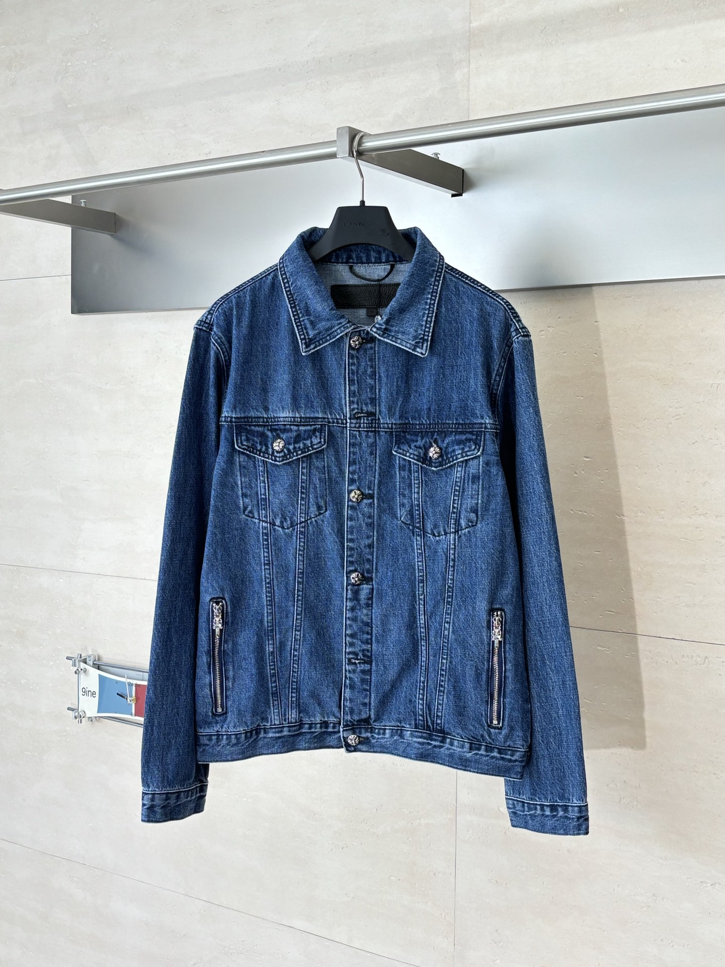 크롬하츠 크로스 버튼 데님 자켓