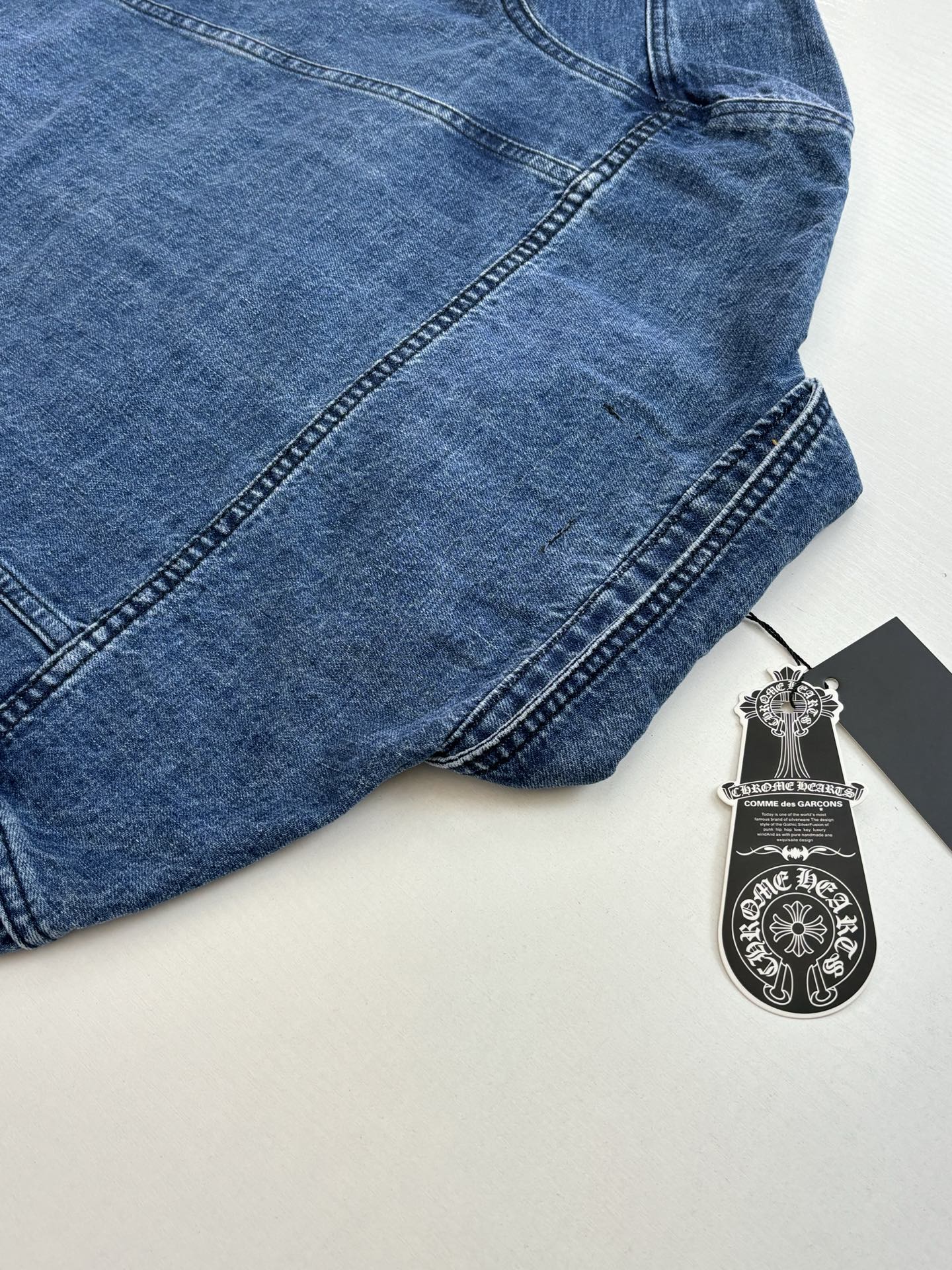 크롬하츠 크로스 버튼 데님 자켓