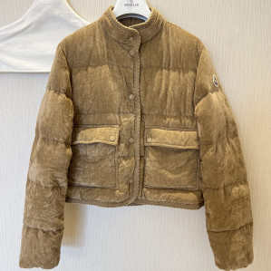 몽클레어 에사르트 브레이드 트리밍 코듀로이 다운 자켓