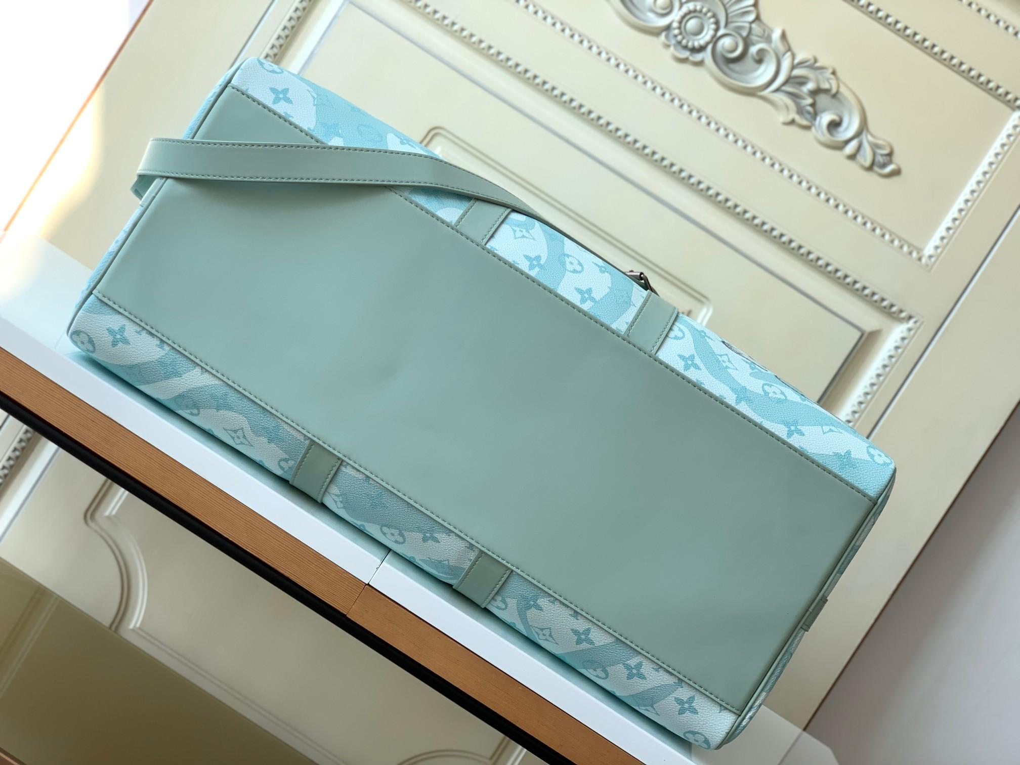 Louis Vuitton Keepall Bandouliere 50 Aqua Garden