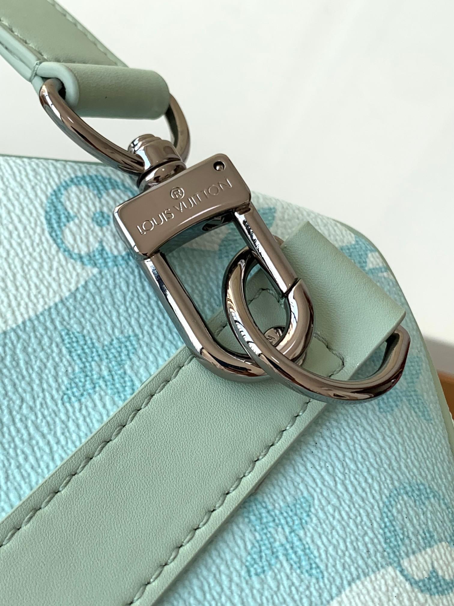Louis Vuitton Keepall Bandouliere 50 Aqua Garden