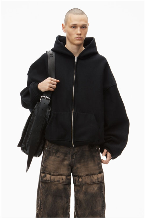 알렉산더왕 오버사이즈 로고 후드 집업 2컬러