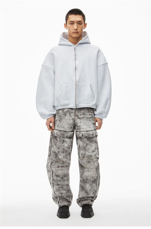 알렉산더왕 오버사이즈 로고 후드 집업 2컬러