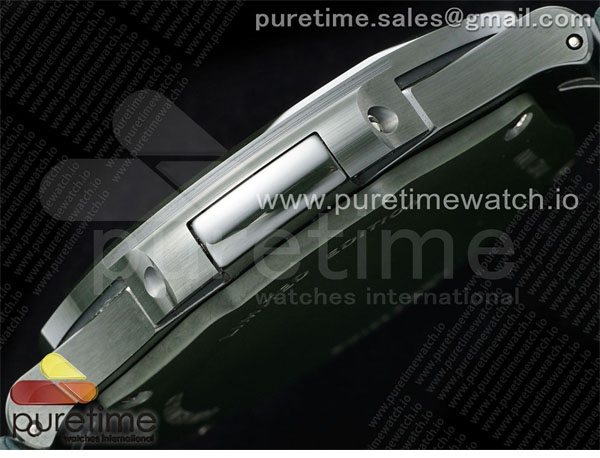 AMG공장 파텍필립 노틸러스 5711 그린풀세라믹 화이트다이얼 그린러버스트랩 AET Nautilus 5711 Green Ceramic AMGF Best Edition White Dial on Green Rubber Strap MIYOTA 9015