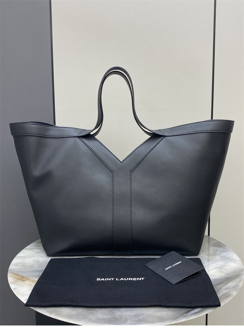 생로랑 레더 Y 토트백