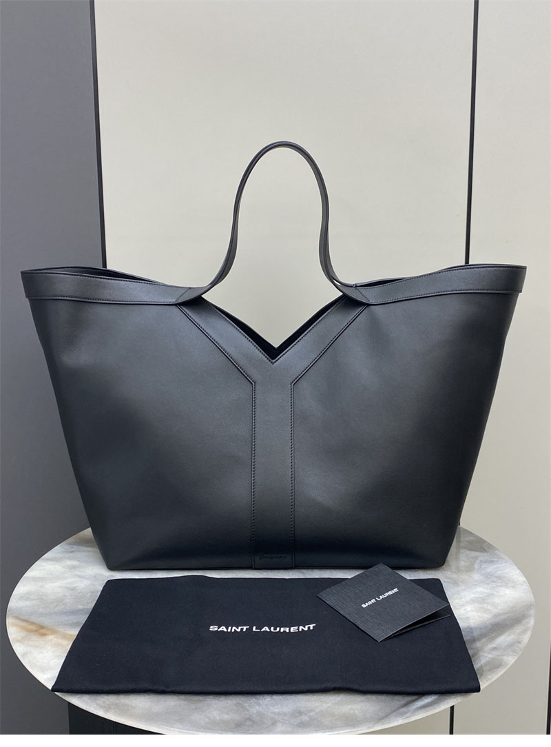 생로랑 레더 Y 토트백