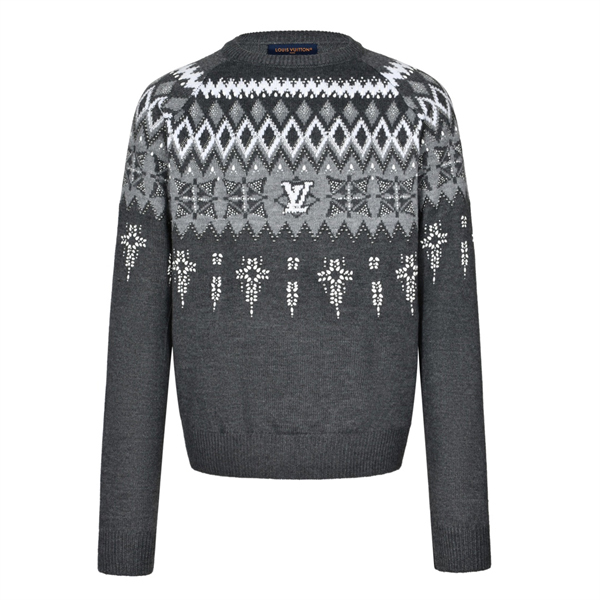 루이비통 엠벨리시드 울 캐시미어 블렌드 풀오버 니트