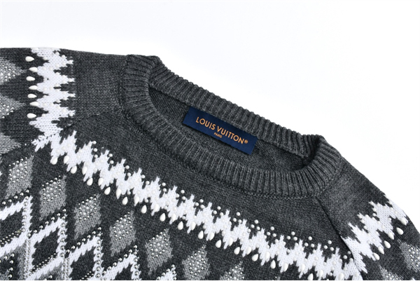 루이비통 엠벨리시드 울 캐시미어 블렌드 풀오버 니트