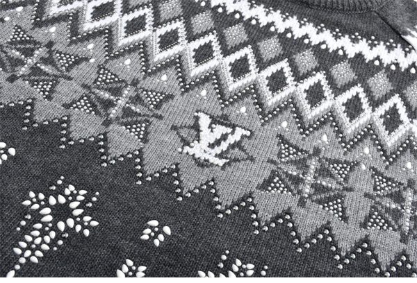 루이비통 엠벨리시드 울 캐시미어 블렌드 풀오버 니트