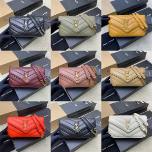 생로랑 루루 토이 램스킨 스몰 크로스 백