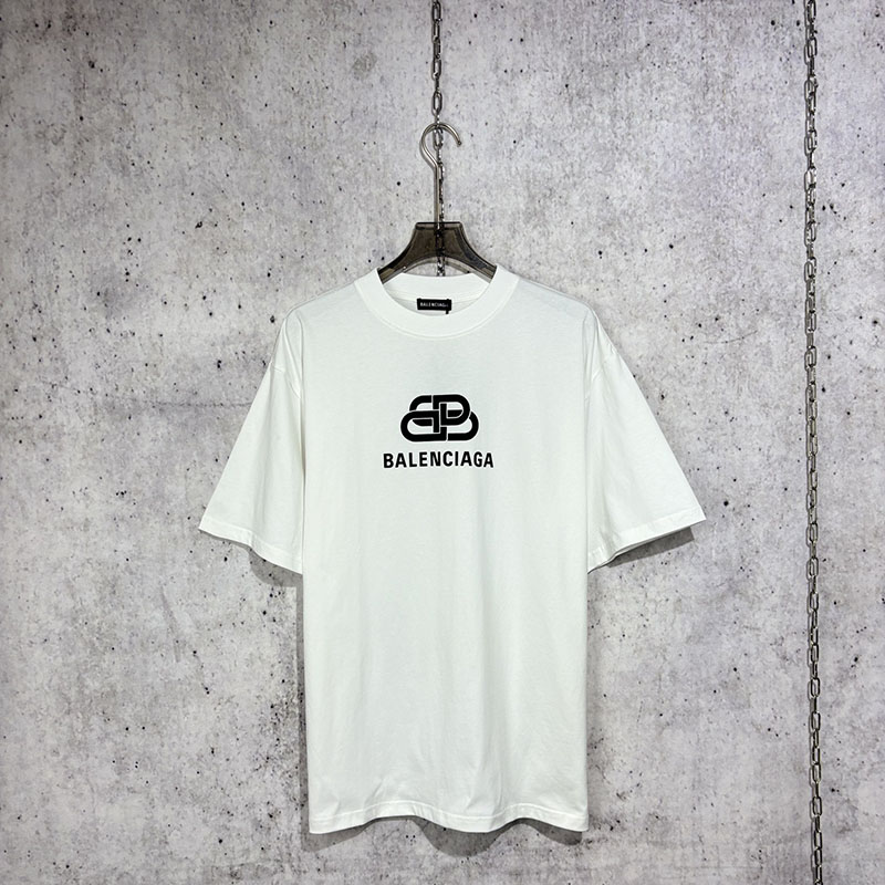 발렌시아가 BB로고 반팔 티셔츠