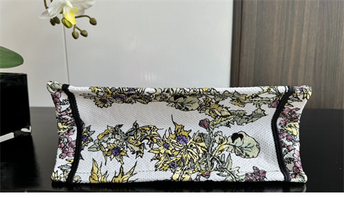 디올 북 토트백 스몰 샤돈 라떼 옐로우 멀티