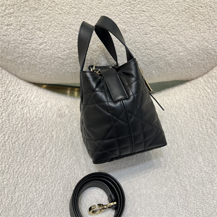 디올 뚜주흐 버티컬 나노 토트백 블랙 매크로까나쥬