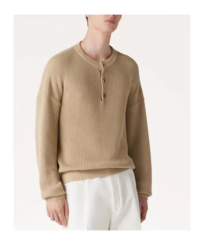 로로피아나 Umi 리브 니트 코튼 스웨터