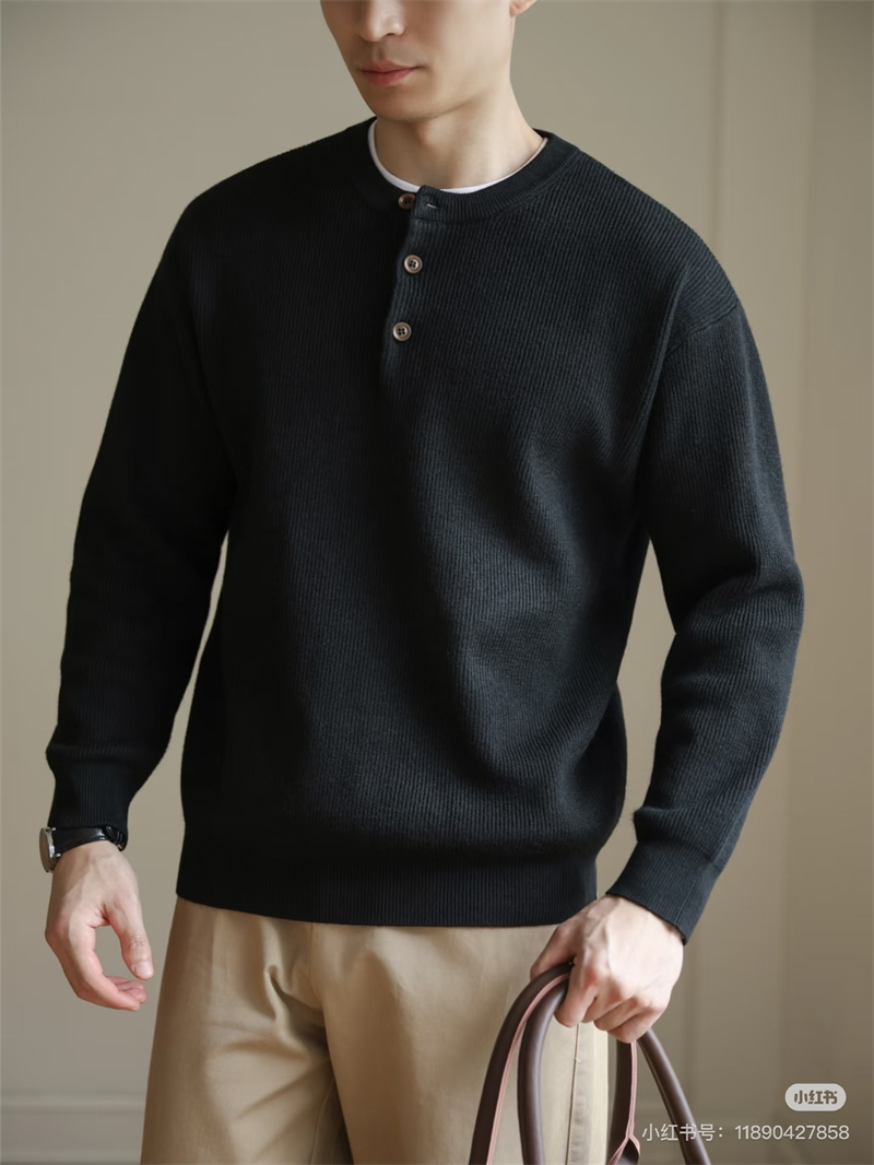 로로피아나 Umi 리브 니트 코튼 스웨터