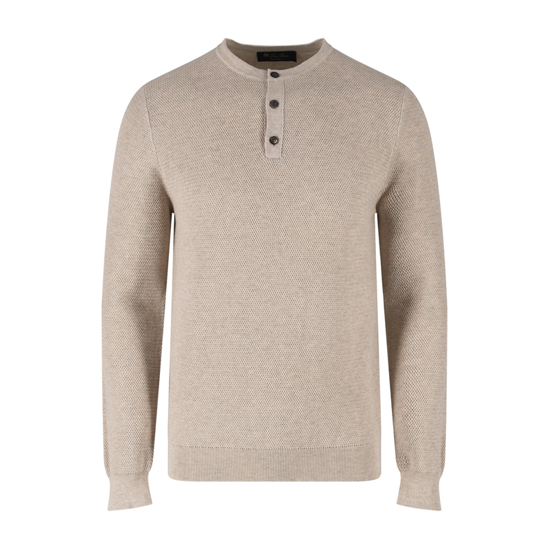 로로피아나 Umi 리브 니트 코튼 스웨터