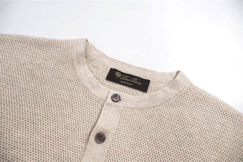 로로피아나 Umi 리브 니트 코튼 스웨터