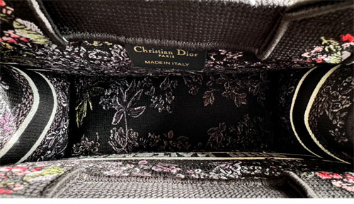 디올 북 토트백 스몰 밀레피오리 유니콘 블랙 멀티