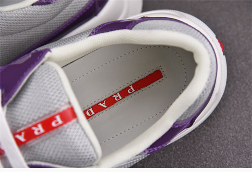 프라다 아메리카 컵 스니커즈 퍼플/실버