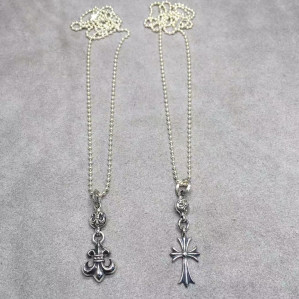 크롬하츠 원볼 크로스/BS플레어 목걸이