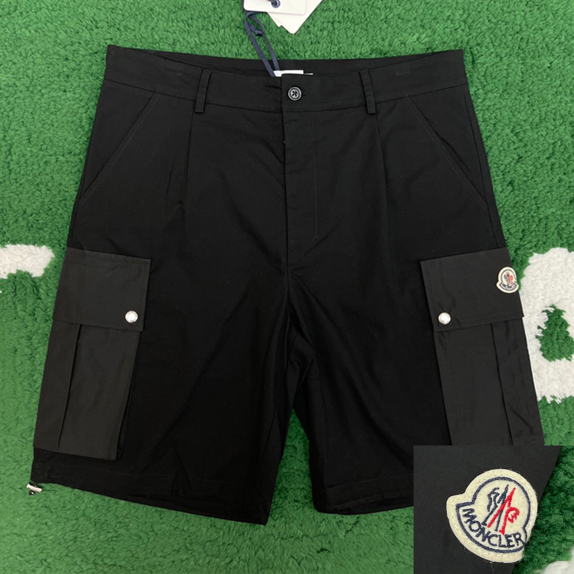 몽클레어 서프웩 블랙 카고 쇼츠
